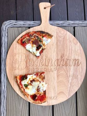 Wooden Pizza Serving Board Engraved
