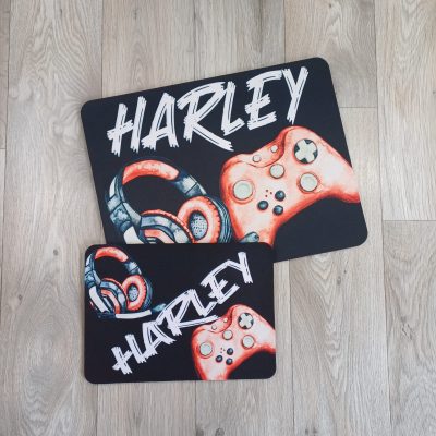Gaming Mouse Mat & Gamer Pad great gift for teenage boys, gamer gift, christmas and birthday gifts featuring playstation or xbox controller