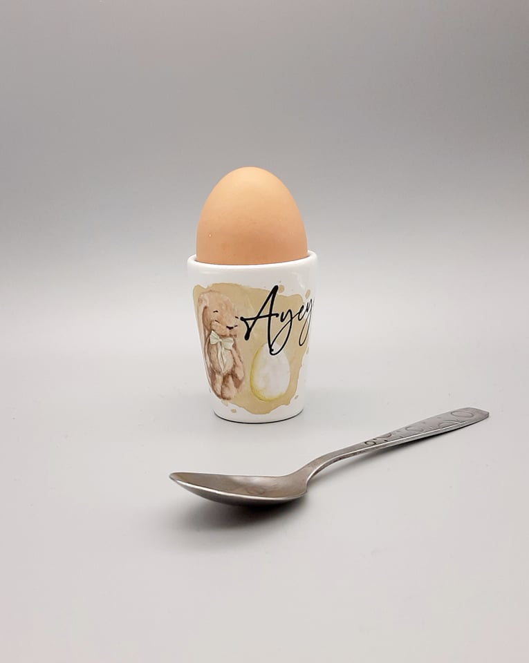 Cream Easter Bunny Egg Cup