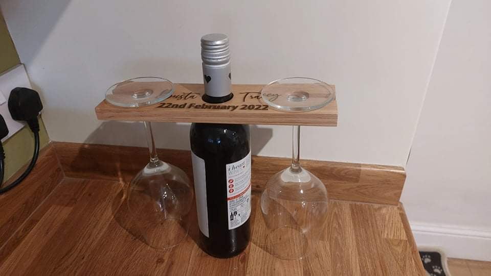 Wooden Wine Glass Holder