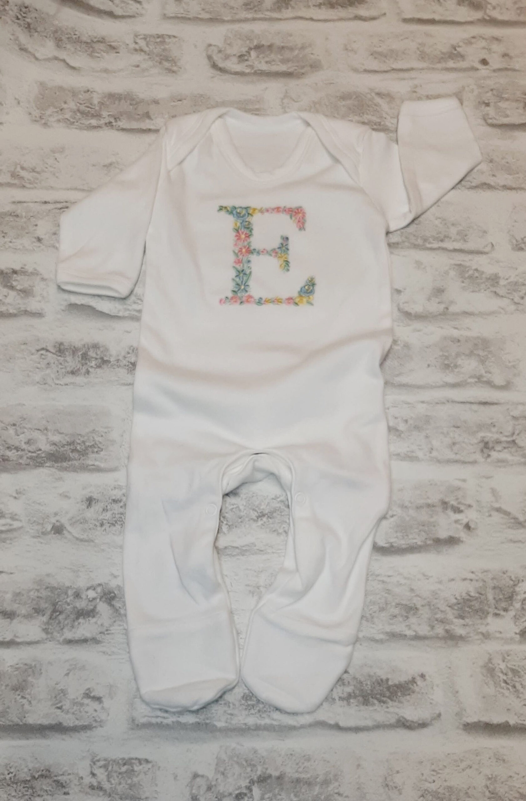 Baby SLeepsuit with Embroidered initials