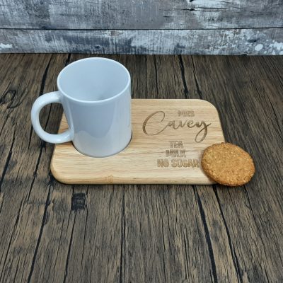 Teachers Mug Board Tray with engraved name and instructions. great teacher gift