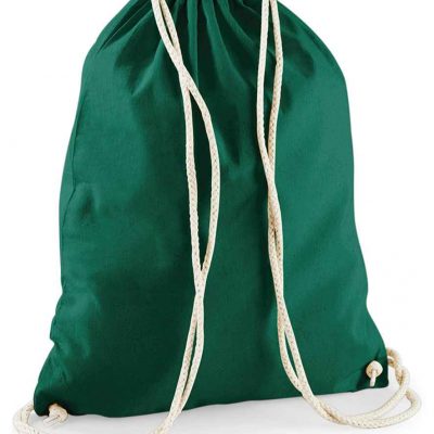 Cotton Gym Bags With Embroidered Name