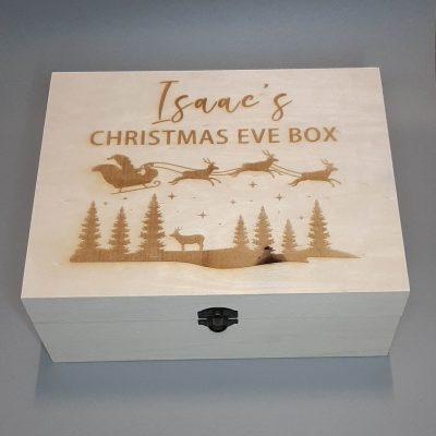engraved christmas eve box