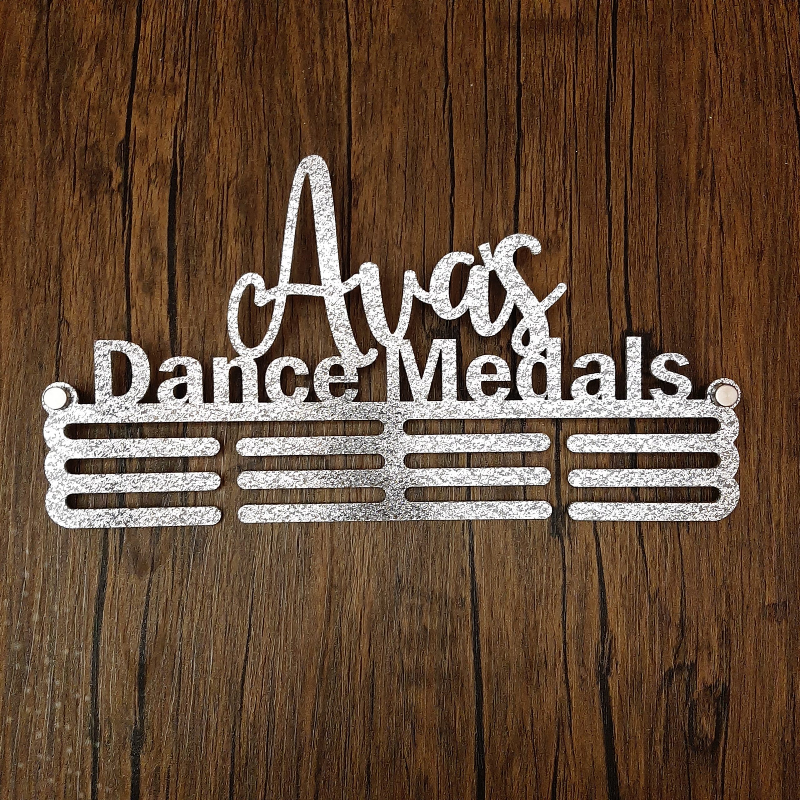 Medal hanger cut from acrylic, double size to hang medals