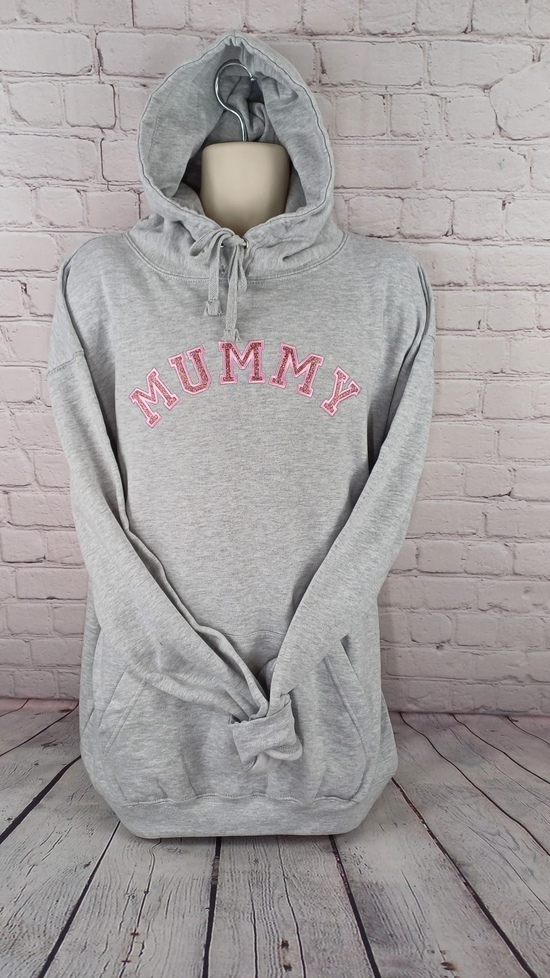 Glitter Mummy Hoodies to make mum shine, great mothers day gift, also jumpers, embroidered and personalised long picture