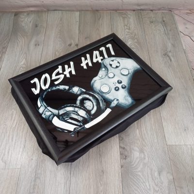 Gamer Lap Tray , padded laptray featuring xbox, playstation designs - gift for him, teenager gift