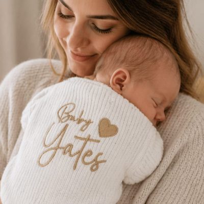 Personalised Embroidered Baby Cardigan, great newborn baby gift, hospital outfit sky pink white real baby